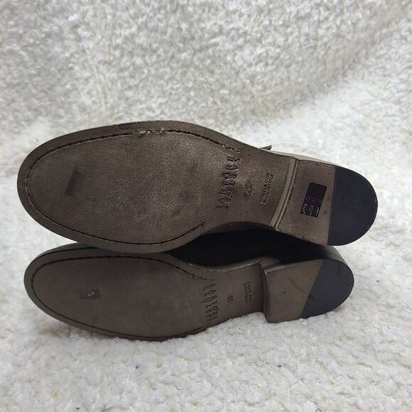 Sartore Paris Distressed Leather Double Buckle Ankle Boots sz 38 - Picture 6 of 8